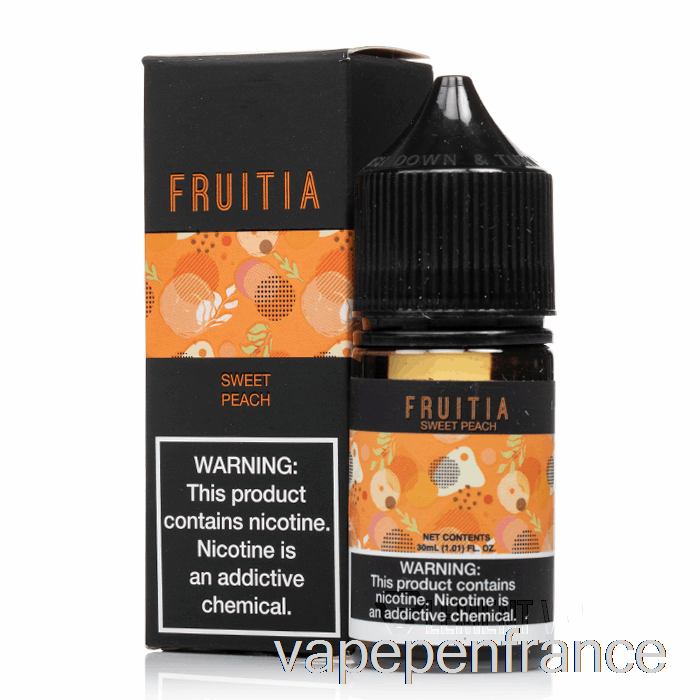 Pêche Douce - Sels De Fruitia - Stylo Vape 30 Ml 50 Mg